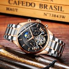 Biden Bd8509 Moon Phase Automatic Mechanical Watch Multifunction Waterproof Men Watch Men Watches From Jewelry Watches Accessories On Banggood Com Erkek Kol Saatleri