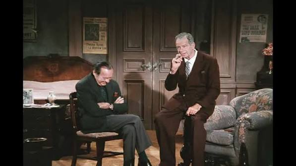 Make-up test footage of Jack Benny and Walter Matthau for "The Sunshine  Boys"