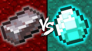 Upgrade it with netherite ingot. Netherite Vs Diamond Minecraft Youtube