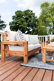 Miter outside composite decking edges of the outdoor table. The Perfect Outdoor Sofa Free Plans Nick Alicia