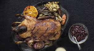 Roast Duck With Cranberry And Sage Stuffing Gearoid Lynch Thetaste Ie