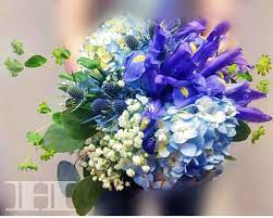 Blue Bridal Bouquet Hydrangea Iris Bridal Bouquet Bridal Bouquet Bridal Bouquet Blue