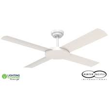 Hunter ceiling fans are considered to be among the best in the industry. White Revolution 3 52 Indoor Outdoor Ceiling Fan With Wall Control Lighting Illusions Online