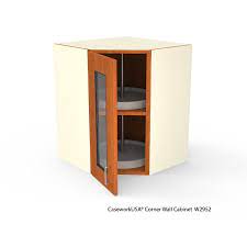 Available in heights of 30, 36, and 42, with options for coordinating cabinet height with appliances, and widths in increments of 3 from. Corner Wall Cabinets With Glass Door Caseworkusa Cabinets Wb Manufacturing