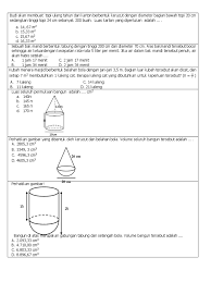 Luas permukaan gabungan tabung kerucut dan setengah bola. Brsl