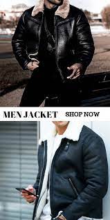 Urban Fold Over Collar Solid Color Long Sleeved Leather Jacket Jackets Fur Leather Jacket Mens Jackets