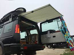 Diy Camper Awning Land Rover Camping Land Rover Camper Diy Camper Awning