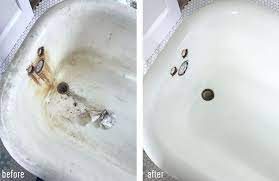 If you are fortunate enough to have a matching pedestal basin that just compliments the look even more. How To Refinish A Nasty Old Clawfoot Tub