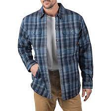 Lacoste men's grey check long sleeve flannel cotton shirt size small. Walls Men S Lone Oak Sherpa Lined Stretch Flannel Shirt Jacket Yj933 At Tractor Supply Co