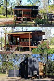 The Interior Of This Tiny House Manages To Fit Two Lofted Bedrooms Tiny House Exterior Tiny House Living Modern Tiny House