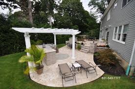 A perfect addition to your outdoor living is a seating wall surrounding a firepit. Backyard Bbq Island Ideas