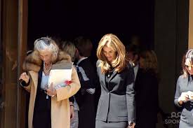 Eunice And Maria Shriver At Pat Kennedy Lawford S Funeral At St Ignacius Church In Nyc On November 6 2 Patricia Kennedy Eunice Kennedy Shriver Kennedy Family