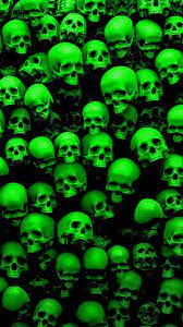 Green Skulls Wallpaper By Dman7734 14 Free On Zedge Dark Green Aesthetic Skull Wallpaper Green Aesthetic