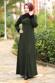 Ferace Kurk Detay Dugmeli Ferace 2095ms212 Haki Moda Stilleri Elbiseler Ve Moda