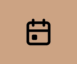 Calendar Light Brown Beige App Logo Icon In 2020 Custom Icons Instagram Black Theme App Logo