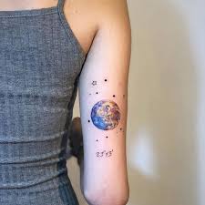 Water color solar system by steve oker. New The 10 Best Tattoo Ideas Today With Pictures Mercury Planet Radtattoos Inkstinctcolors Thinkbeforeuink Ta Planet Tattoos Mercury Planet Tattoos