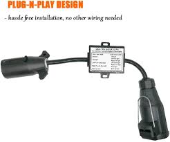 Maybe you would like to learn more about one of these? Carrofix Usa To Europe Trailer Light Converter 7 Way Flat Plug Us Vehicle To 13 Way Round Plug European Trailer Amazon De Automotive