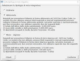 All'informativa da riportare in nota integrativa; Software Nota Integrativa Xbrl Bilancio Europeo Gb