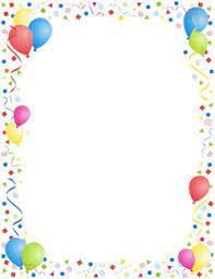 Free Page Borders And Frames Clip Art Borders Free Clip Art Birthday Balloons Clipart
