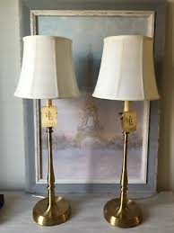 New Ralph Lauren Brass Gold Darien Candlestick Table Lamps Gold Lamp Lamp Candlestick Table
