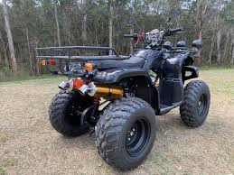 250CC Farm Quad Bike Locin Motor ATV 4 Wheel Buggy Dirt Bike Go kart Manual  4+1 Trike Rear Rack Black | Budtrol