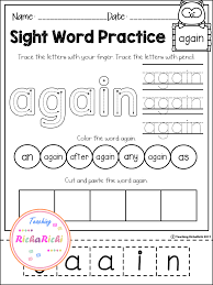 Freebies Free Sight Word First Grade Activities Worksheets No Prep Homework Sight Words Kindergarten Word Activities Sight Word Activities