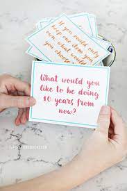 Add the conversation starter questions to your choice of container. Family Dinner Conversation Starter Cards The Crafting Chicks