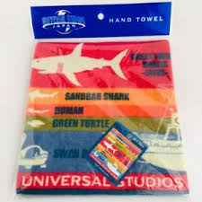 Details About Jaws Hand Towel Comparison Chart Ver Universal Studios Japan