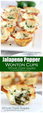 Jalapeno Popper Wonton Cups Spend With Pennies Recettes De Cuisine Nourriture Plat Anglais