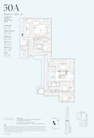 50a 4 Bedrooms 4 5 Bathrooms 3 952 Sq Ft 367 1 Sq M View Of The City And Park Open To North And Ea Floor Plans Hotel Room Design Plan Hotel Room Plan