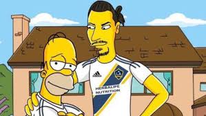 Zlatan ibrahimović and the maldini's. Toe Poke Daily Zlatan Ibrahimovic Unveils The Simpsons As La Galaxy Reinforcements Abc7 Los Angeles