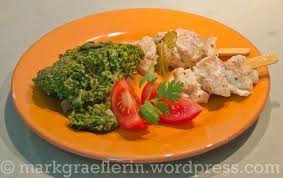 Brazil 2014 Kulinarisch Chile Spinatpudding Und Fischspiesse Kulinarisch Essen Und Lebensmittel Essen
