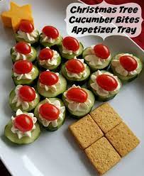 Here are our favorite christmas party appetizers to make this season. Cucumber Bites Christmas Tree Appetizer Tray Cucumber Bites Xmas Food Holiday Appetizers