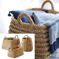 Seagrass Baskets Bins And Totes Coastal And Nautical Decor Seas Your Day Coastal Beach Decor Seaside Home Decor Seagrass Basket