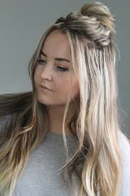 As for updos, thin hair usually looks more appealing when it's lifted up, especially if you opt to experiment with a variety of popular these days curly and messy updos. Hairstyles For Long Hair Messy Bun Novocom Top