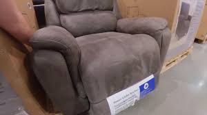 At Costco Fabric Power Glider Recliner 299 99 Quick Look Youtube