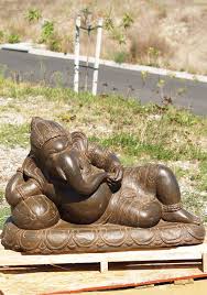 Antique buddha statue stone garden ornament decor. Sold Stone Reclining Ganesh Garden Statue 37 85ls153 Hindu Gods Buddha Statues