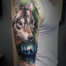 Black And Grey Realism Wolf Tattoo Cool Tattoo Ideas For Men And Women The Wild Tattoo Design Pictures 2019 Wolf Sleeve Wolf Tattoo Design Full Sleeve Tattoo Design