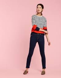 Joules Us Uma Womens Milano Knit Sweater Red Navy Stripe Knitted Sweaters Mixed Sweater Knit Jumper