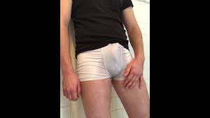 Pissed in my White Underwear, Jerked off with Soap as a Lube and Poured Cum  on the Piss Soaked Undie - Pornhub.com