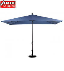 When your sun garden umbrella is properly secured to the frame, canopy closed and strapped secure, it will not tip exceeding winds of 60mph. 8 X11 Treasure Garden Rectangular Market Umbrella Replacement Canopy