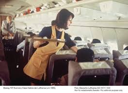 Lufthansa 707 Economy Class Airline Interiors German Airlines Aircraft Interiors