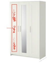 Ikea brimnes pantry into utilty wardrobes closet wine hack wardrobe racks needed bit town between dining much class. Brimnes Wardrobe Hack Using Just Tape Diy Design Decor By Arvinder