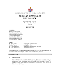 Regular Council Agenda