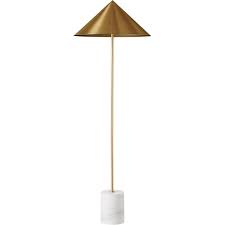 Umbrella Marble Base Brass Cone Floor Lamp Reviews Cb2 Cone Floor Lamp Contemporary Floor Lamps Floor Lamp