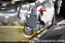 Hi, my oil level sensor is turning on in red and telling me to turn of engine immediately. Mercedes Benz W203 Oil Level Sensor Replacement 2001 2007 C230 C280 C350 C240 C320 Pelican Parts Diy Maintenance Article