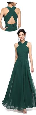 78 39 A Line Halter Neck Y Neck Floor Length Chiffon Bridesmaid Dress With Sash Ribbon Criss Cross Ruched Open Back Dresses Floor Length Chiffon Bridesmaid Dresses Bridesmaid Dresses