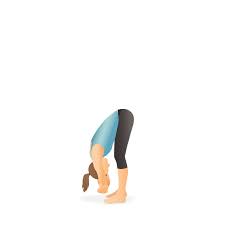Yoga Pose Rag Doll Dangling Standing Forward Bend With Clasped Elbows Yoga Poses Poses Yoga Art