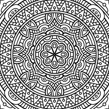 Printable snowflake mandala coloring pages. Mandala Coloring Page Stock Vector Illustration Of Meditation 62432857