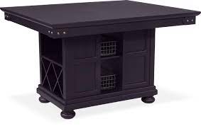 Raised detail cabinet doors with adjustable shelves inside. New Haven Kitchen Island American Signature Furniture